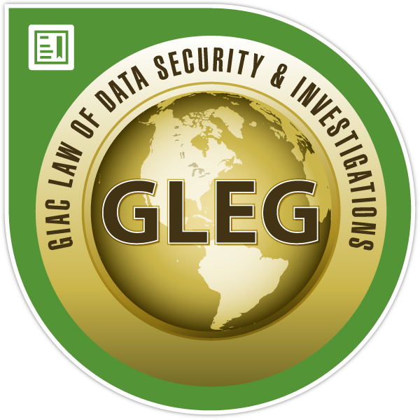 GIAC Law of Data Security &amp; Investigation